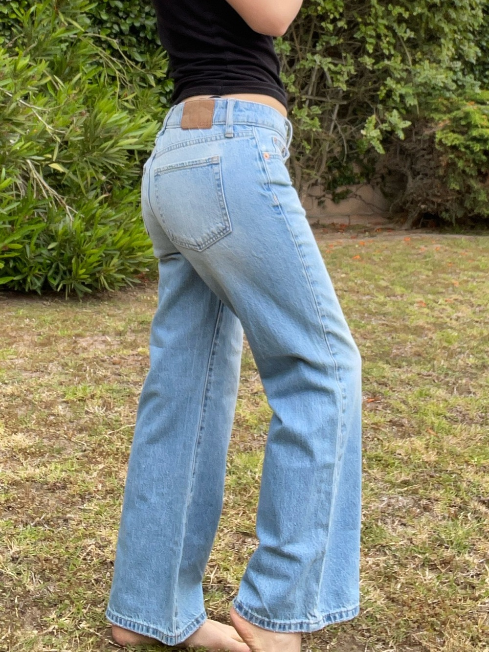 Aeropostale Baggy Flare Classic Light Blue Women's Jeans Low Rise